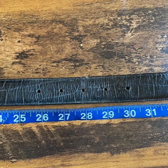 Vintage 90s Brighton Black Leather Belt - Picture 9 of 9